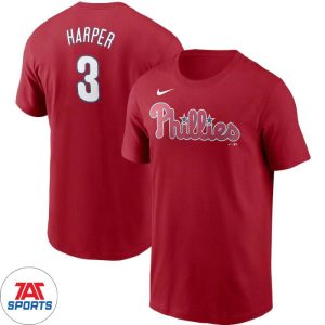 Bryce Harper Phillies Nike Name Number Red T-Shirt, Phillies Harper Shirt
