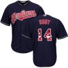 Cleveland Indians #14 Larry Doby Authentic Green MLB Baseball Jersey, MLB Indians Jersey