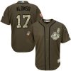 Cleveland Indians #17 Yonder Alonso Authentic Camo Realtree MLB Baseball Jersey, MLB Indians Jersey