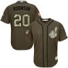 Cleveland Indians #20 Eddie Robinson Authentic Navy Blue MLB Baseball Jersey, MLB Indians Jersey