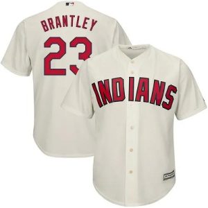 Cleveland Indians #23 Michael Brantley Replica Cream MLB Baseball Jersey