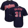 Cleveland Indians #31 Danny Salazar Replica Cream MLB Baseball Jersey, MLB Indians Jersey