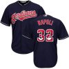Cleveland Indians #32 Mike Napoli Authentic Green MLB Baseball Jersey, MLB Indians Jersey