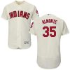 Cleveland Indians #35 Abraham Almonte Replica Grey MLB Baseball Jersey, MLB Indians Jersey