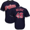 Cleveland Indians #46 Matt Belisle Authentic Green MLB Baseball Jersey, MLB Indians Jersey