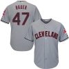 Cleveland Indians #47 Trevor Bauer Replica Cream MLB Baseball Jersey, MLB Indians Jersey