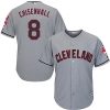 Cleveland Indians #8 Lonnie Chisenhall Replica Cream MLB Baseball Jersey, MLB Indians Jersey