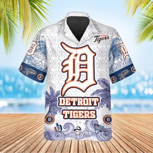 Custom Detroit Tigers Hawaiian Shirt, Detroit Tigers Aloha Shirt, MLB Hawaiian Shirt