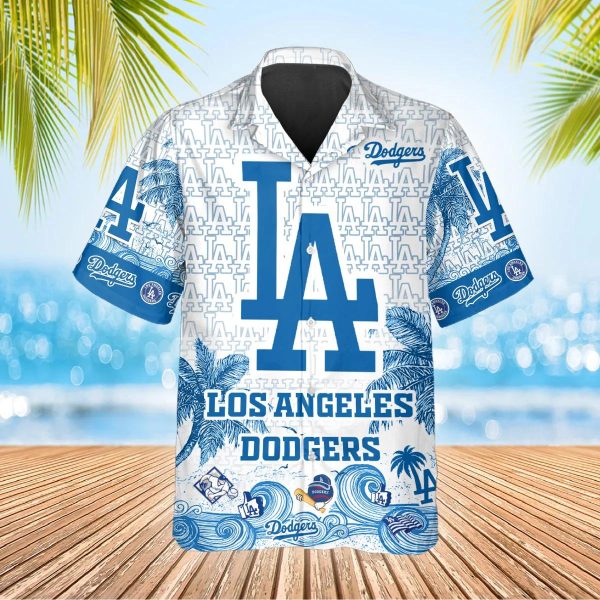Custom Los Angeles Dodgers Hawaiian Shirt, Dodgers Aloha Shirt, MLB Hawaiian Shirt