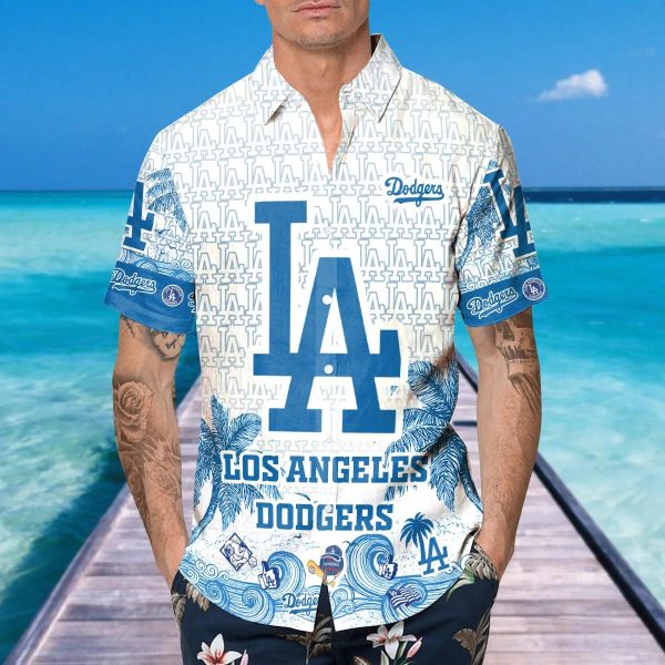 Custom Los Angeles Dodgers Hawaiian Shirt, Dodgers Aloha Shirt, MLB Hawaiian Shirt