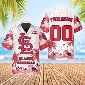 Custom St Louis Cardinals Hawaiian Shirt St Louis Cardinals Aloha Shirt MLB Hawaiian Shirt 6