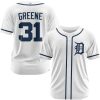 Detroit Tigers Riley Greene 31 White Baseball Jersey, Tigers Baseball Jersey