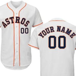Houston Astros Customizable MLB Baseball Jersey