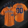 Houston Astros Orange Personalized MLB Baseball Jersey, Houston Astros Personalized Jersey