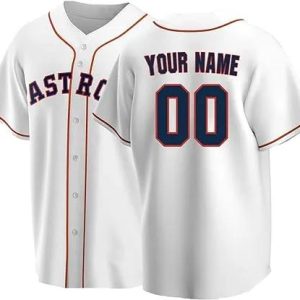 Houston Astros Personalized White MLB Baseball Jersey