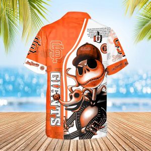 Jack Skeleton San Francisco Giants Hawaiian Shirt, SF Giants Aloha Shirt, MLB Hawaiian Shirt