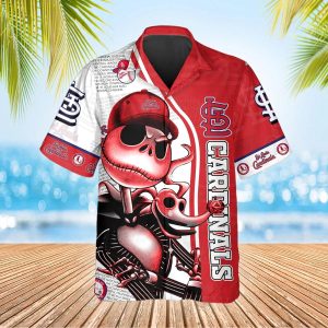 Jack Skeleton St Louis Cardinals Hawaiian Shirt St Louis Cardinals Aloha Shirt MLB Hawaiian Shirt 3