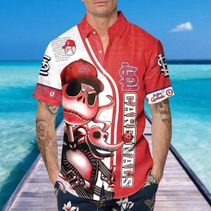 Jack Skeleton St Louis Cardinals Hawaiian Shirt St Louis Cardinals Aloha Shirt MLB Hawaiian Shirt 5
