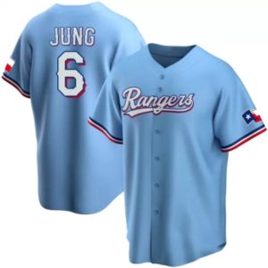 Josh Jung 6 Texas Rangers Blue Baseball Jersey, Rangers Jersey Baseball