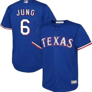 Josh Jung Texas Rangers MLB Blue Baseball Jersey, Rangers Jersey Baseball