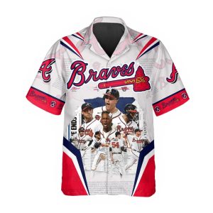 Legends Atlanta Braves Hawaiian Shirt Hawaiian Shirt Atlanta Braves Aloha Shirt MLB Hawaiian Shirt 1