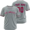 Los Angeles Angels Personalized Red MLB Baseball Jersey, Custom Angels Jersey