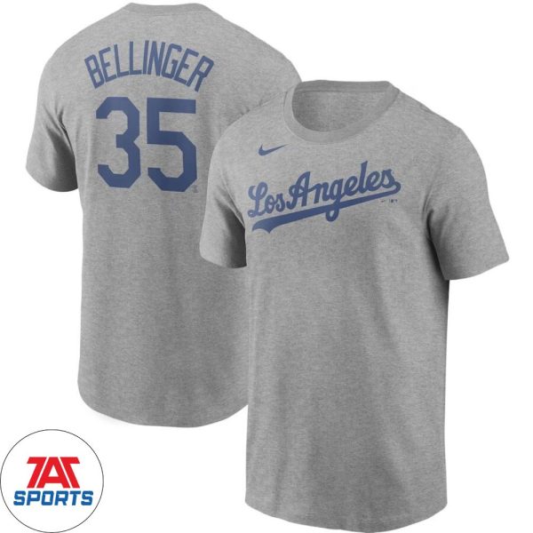 Los Angeles Dodgers Cody Bellinger Gray T-Shirt, MLB Dodgers Shirt