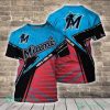 MLB Miami Marlins Team Blue T-Shirt, Miami Baseball Shirt
