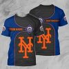 MLB New York Mets Gray 3D T-Shirt, New York Mets Tee Shirts