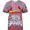 MLB St. Louis Cardinals Custom Name Red T-Shirt, Cardinals Baseball Shirt