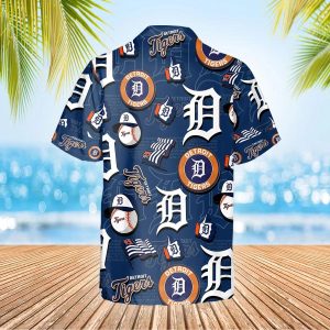 Pattern Logo Detroit Tigers Hawaiian Shirt MLB Hawaiian Shirt 2