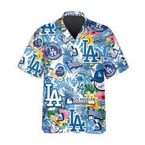 Pattern Los Angeles Dodgers Hawaiian Shirt Dodgers Aloha Shirt 1