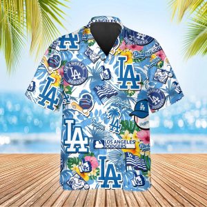 Pattern Los Angeles Dodgers Hawaiian Shirt Dodgers Aloha Shirt 3