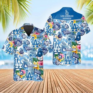 Pattern Los Angeles Dodgers Hawaiian Shirt Dodgers Aloha Shirt 5