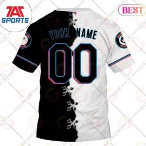 Personalized MLB Miami Marlins Mix Jersey 3D Shirt Marlins Baseball Marlins Gift 1