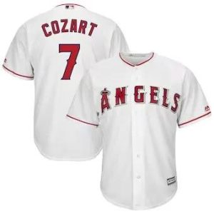 Zack Cozart 7 Los Angeles Angels White MLB Baseball Jersey
