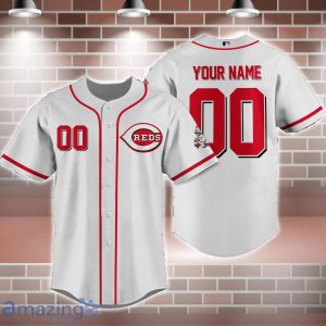 Cincinnati Reds Custom Name And Number White MLB Baseball Jersey, Custom Reds Jersey