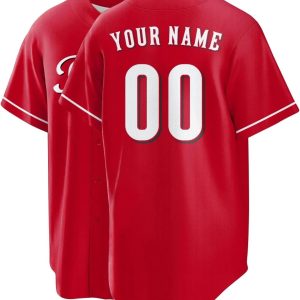 Cincinnati Reds Custom Name Number Red MLB Baseball Jersey, Custom Reds Jersey