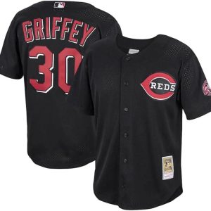 Ken Griffey Jr Cincinnati Reds  Black Jersey