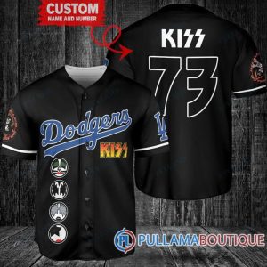 Kiss Los Angeles Dodgers Custom Baseball Jersey