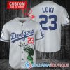 Loki Super Villains GOD Of Mischief Los Angeles Dodgers Blue Custom Baseball Jersey, Dodgers Pullover Jersey