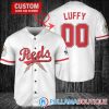 Luffy After Timeskip One Piece Cincinnati Reds Custom Baseball Jersey, Reds Pullover Jersey