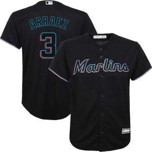 Luis Arraez Miami Marlins Black MLB  Baseball Jersey