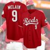 Matt McLain #9 Cincinnati Reds White Baseball Jersey, MLB Reds Jersey