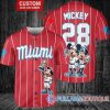 Miami Marlins Mickey And Minnie Black Baseball Jersey, Miami Baseball Jersey