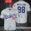 Morgan Wallen Los Angeles Dodgers Blue Custom Baseball Jersey, Dodgers Pullover Jersey