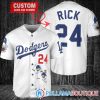 Personalized Los Angeles Dodgers Stitch Blue Baseball Jersey, Dodgers Pullover Jersey