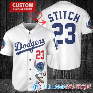 Personalized Los Angeles Dodgers Stitch White Baseball Jersey