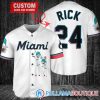 Personalized Miami Marlins Rick And Morty Red Baseball Jersey, Miami Baseball Jersey