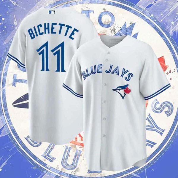 Toronto Blue Jays Bo Bichette #11 White MLB Baseball Jersey, MLB Blue Jays Jersey